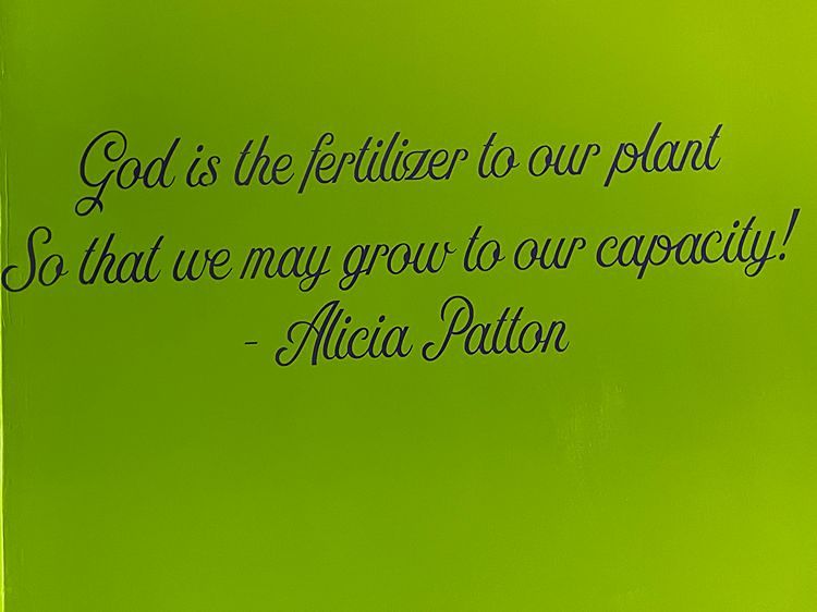 inspirational quote on our classroom wall