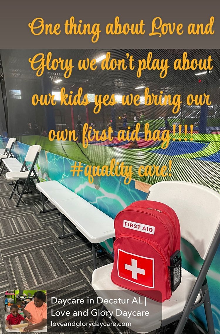 our first aid bag comes with us on every field trip
